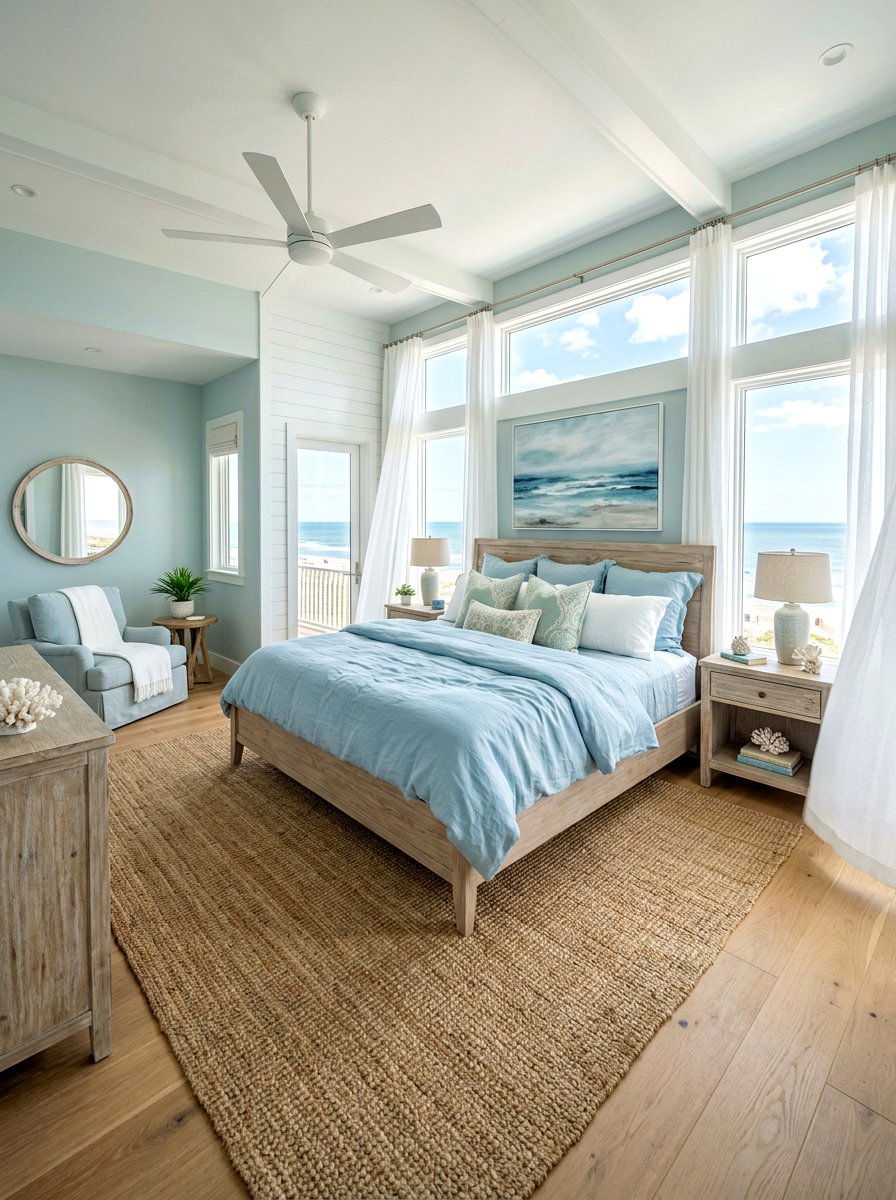 Coastal Master Bedroom - 30 romantic master bedroom ideas