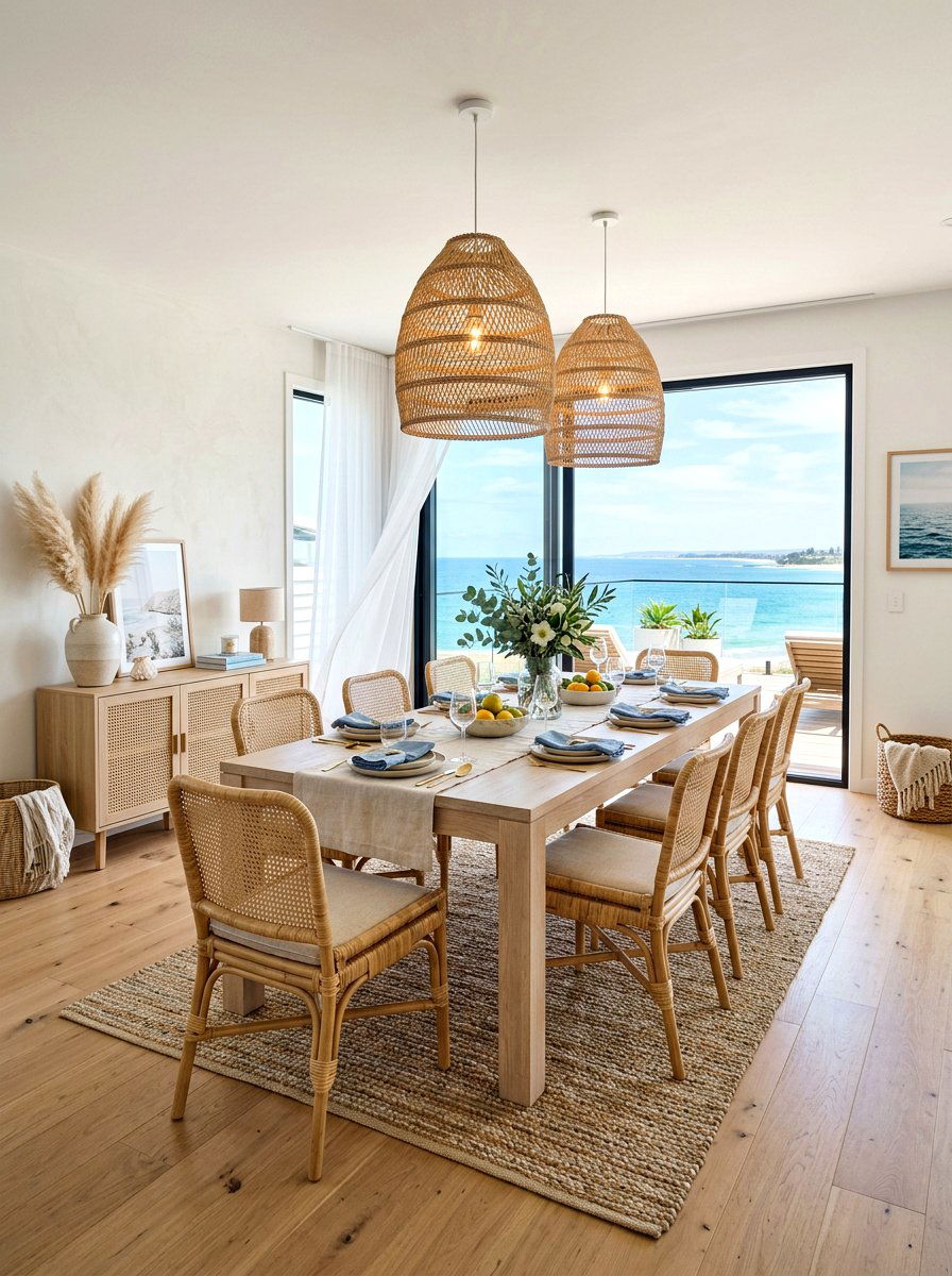 Coastal Modern Dining Room - 30 modern dining room ideas