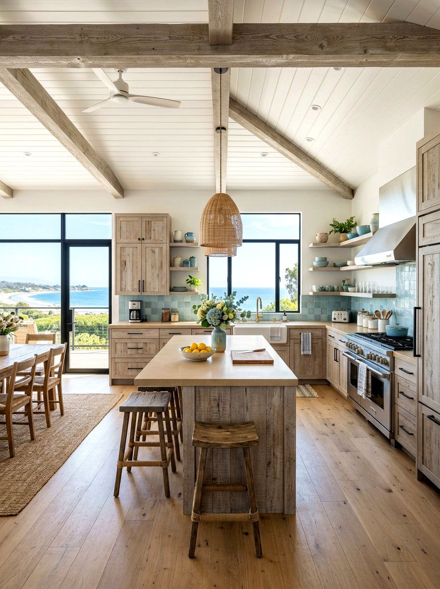 Coastal Modern Rustic Kitchen - 30 modern rustic kitchen ideas