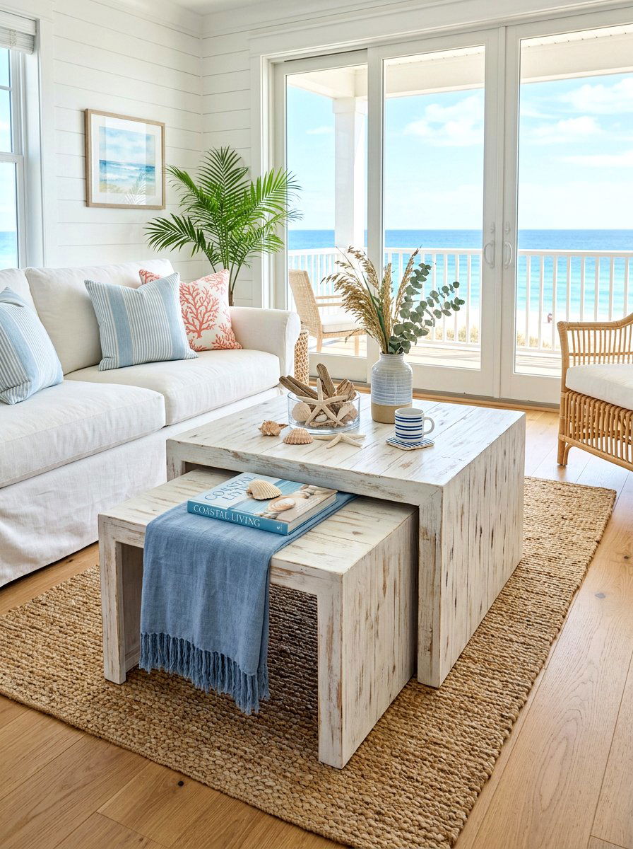 Coastal Nesting Table - 30 nesting table ideas
