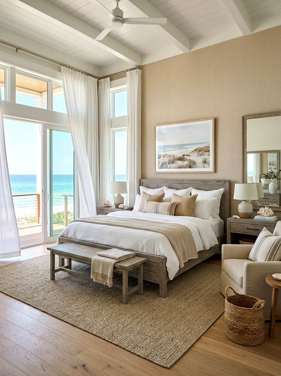 Coastal Neutral Bedroom - 30 neutral bedroom ideas