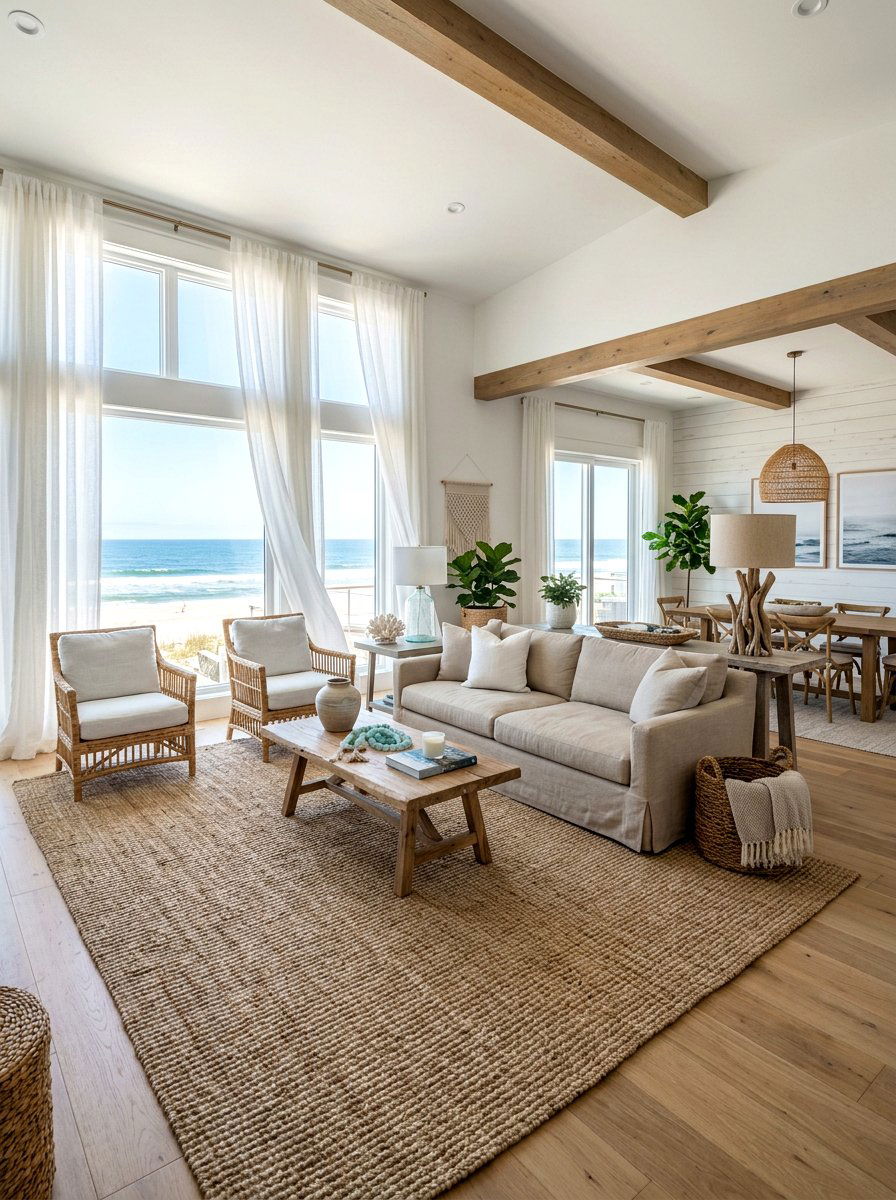 Coastal Neutral Living Room - 30 neutral living room ideas