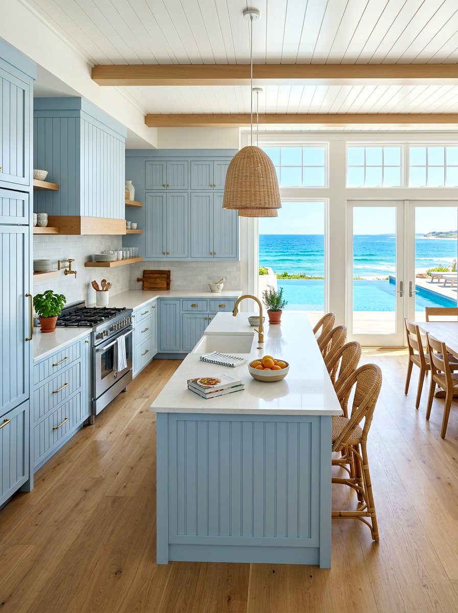 Coastal Open Kitchen - 30 open kitchen ideas
