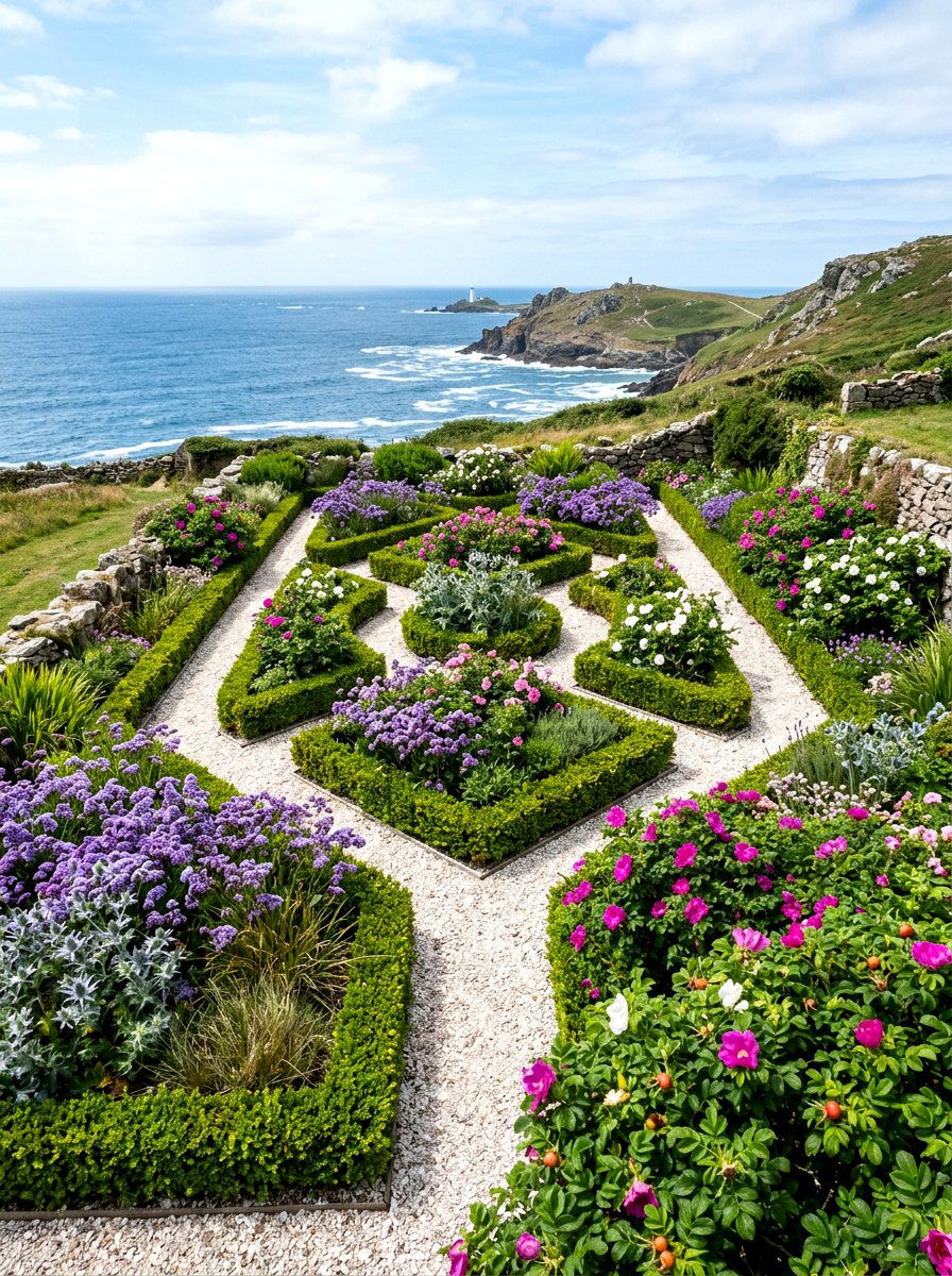 Coastal Parterre With Salt Tolerant Plants - 30 parterre garden ideas