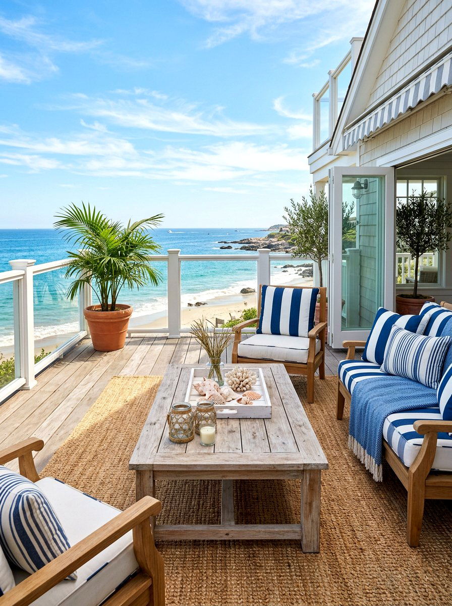 Coastal Patio Coffee Table Styling - 30 outdoor coffee table styling ideas