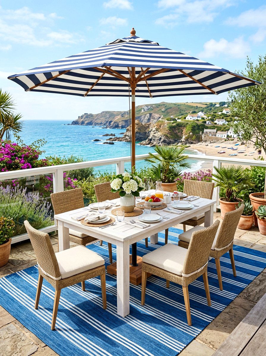 Coastal Patio - 30 terrace dining ideas
