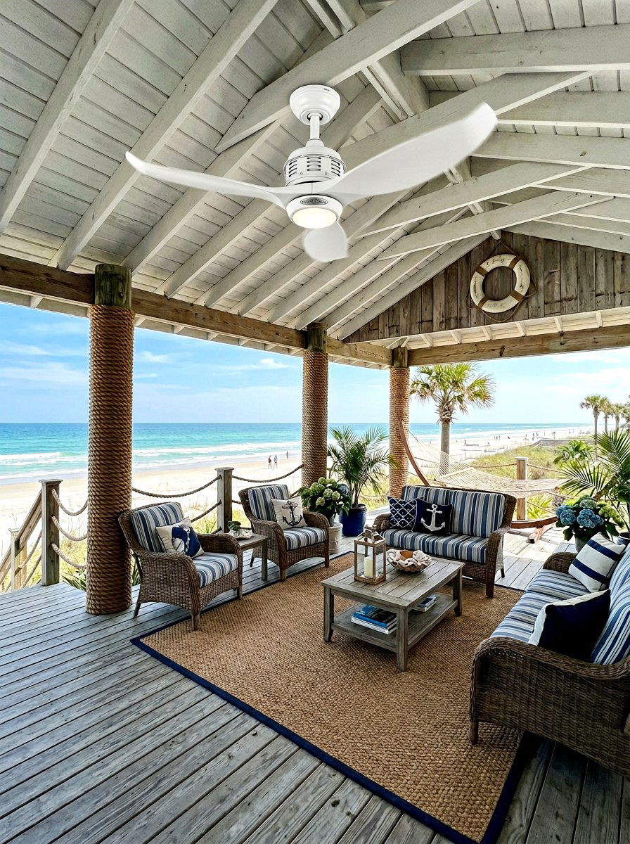 Coastal Pavilion Fan - 30 pavilion ceiling fan ideas