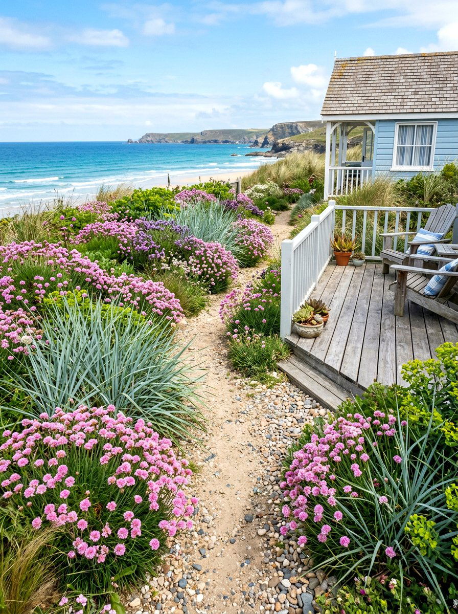 Coastal Perennial Border - 30 perennial border ideas