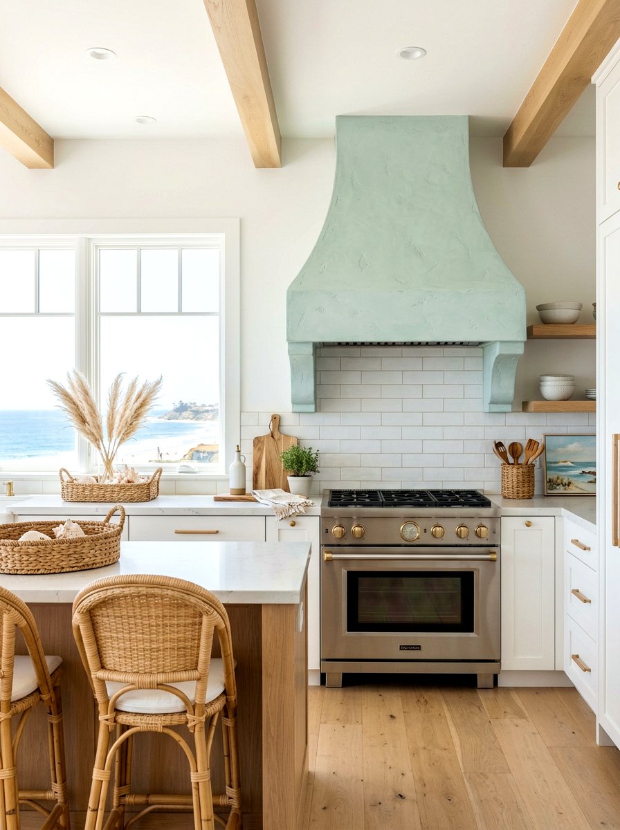 Coastal Plaster Range Hood - 30 plaster range hood ideas