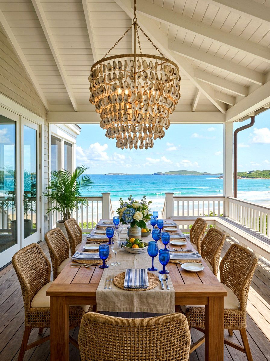 Coastal Porch Dining - 30 seaside porch ideas