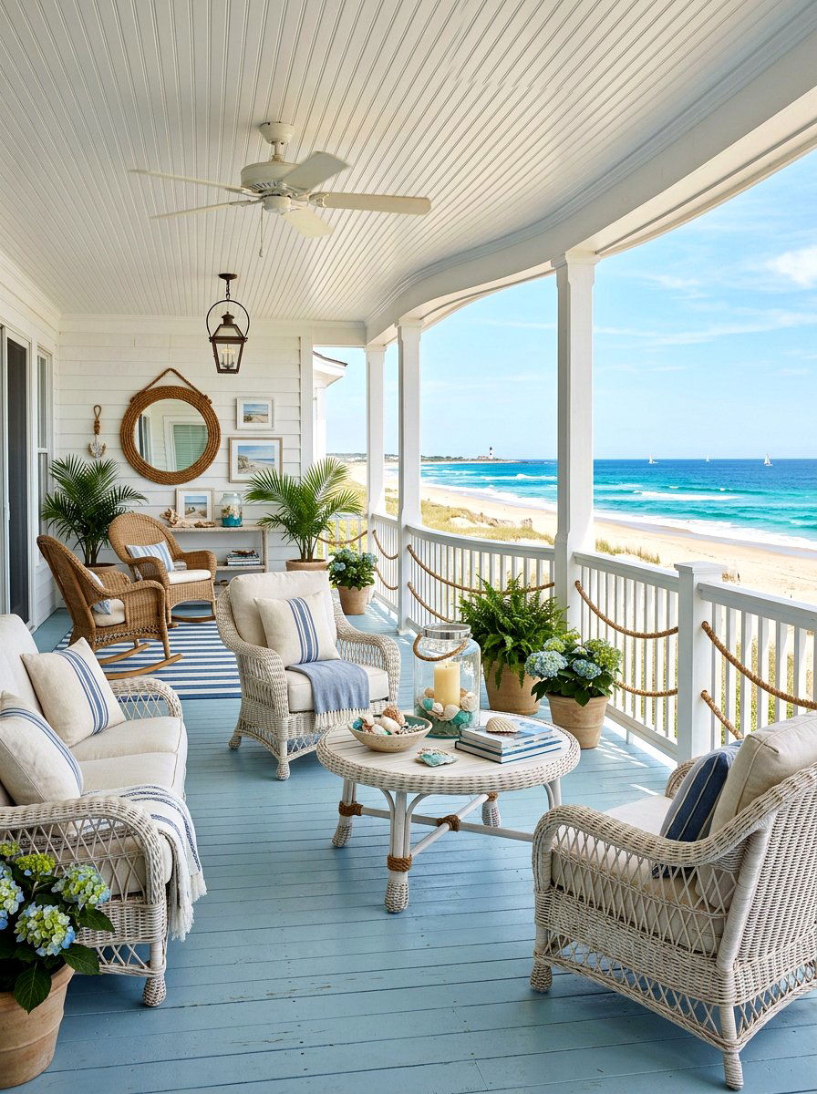 Coastal Porch Theme - 30 porch makeover ideas