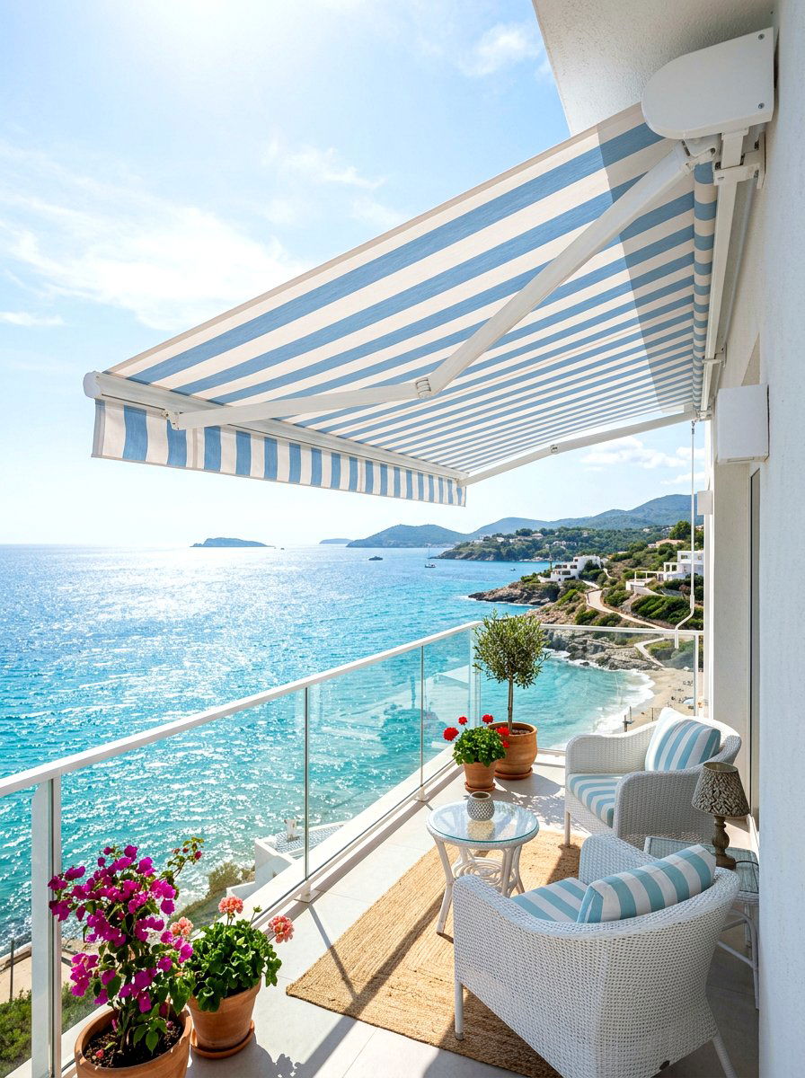 Coastal Retractable Awning - 30 retractable awning ideas