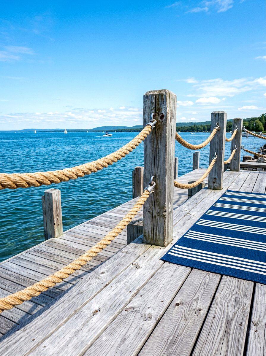 Coastal Rope Handrail - 30 porch handrail ideas