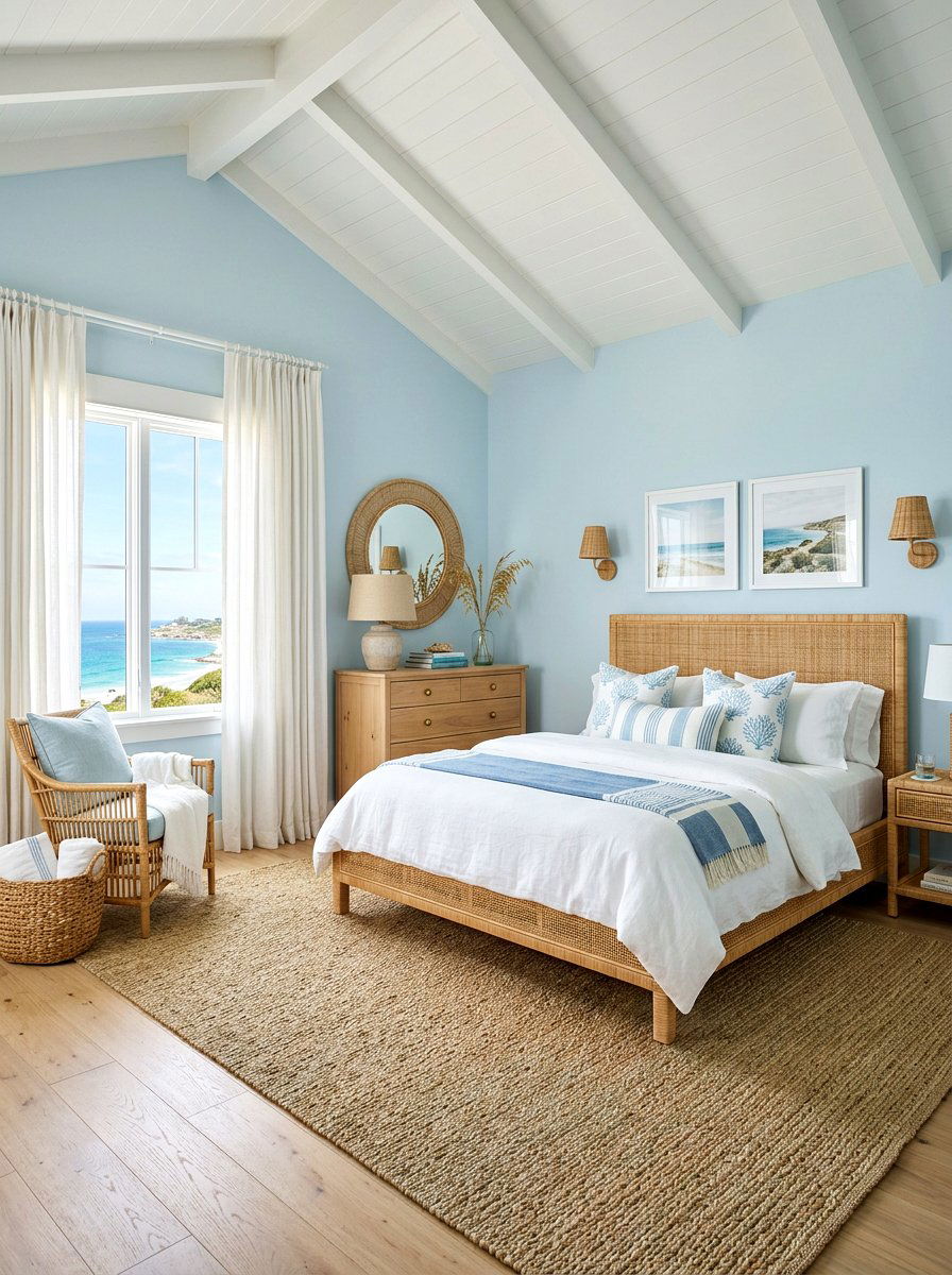 Coastal Style Bedroom - 30 boutique hotel bedroom ideas