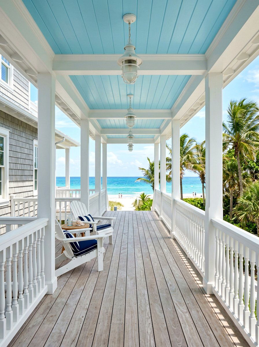Coastal Style Breezeway - 30 breezeway ideas