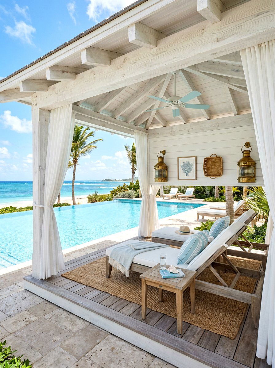 Coastal Style Cabana - 30 cabana lounge ideas