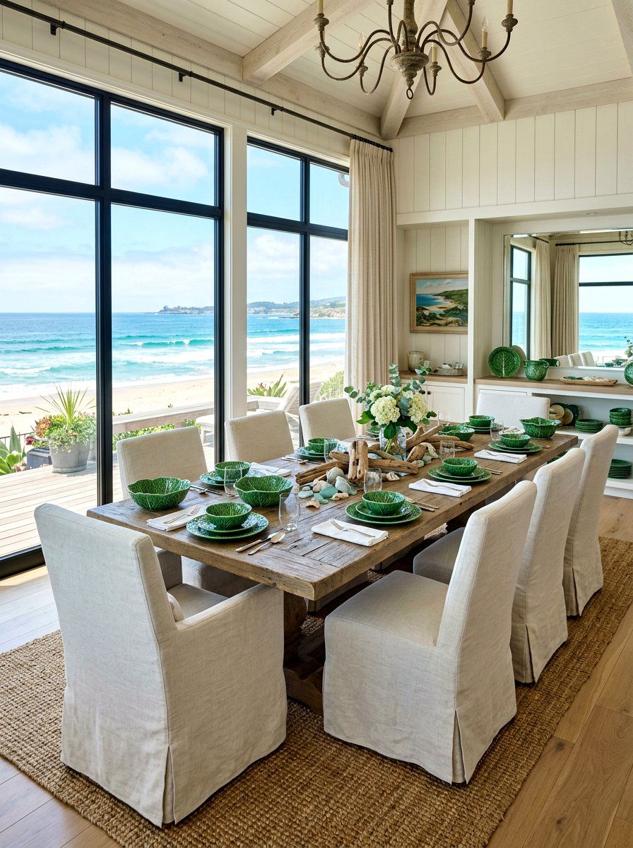 Coastal Style Cabbageware - 30 cabbageware dining ideas