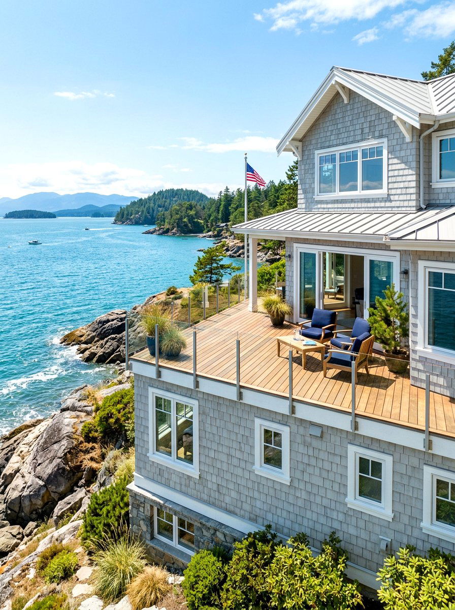 Coastal Style Cedar Siding - 30 cedar shake exterior ideas