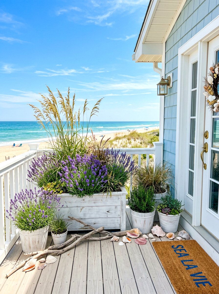 Coastal Style Front Porch Plants - 30 front stoop garden ideas