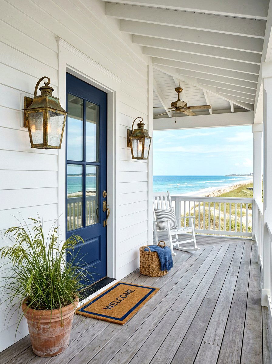 Coastal Style Outdoor Lanterns - 30 front porch lighting ideas