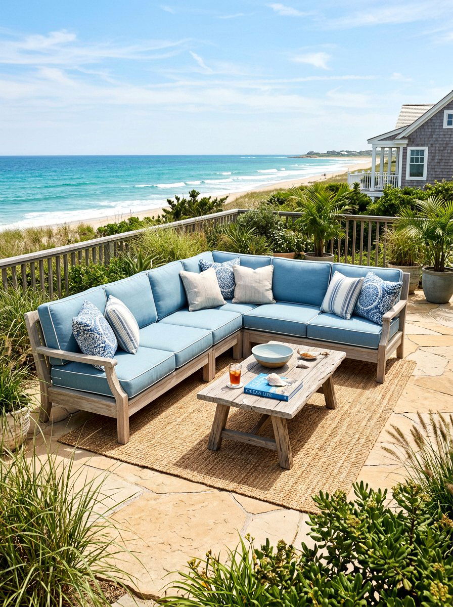 Coastal Style Outdoor Sectional - 30 outdoor sectional layout ideas