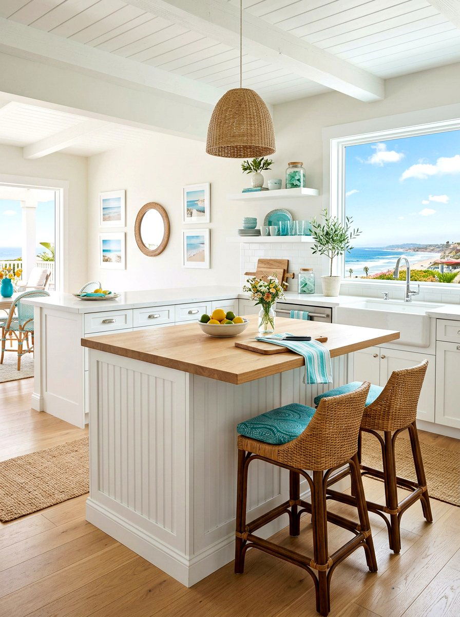 Coastal Style Small Kitchen Island - 30 small island kitchen ideas