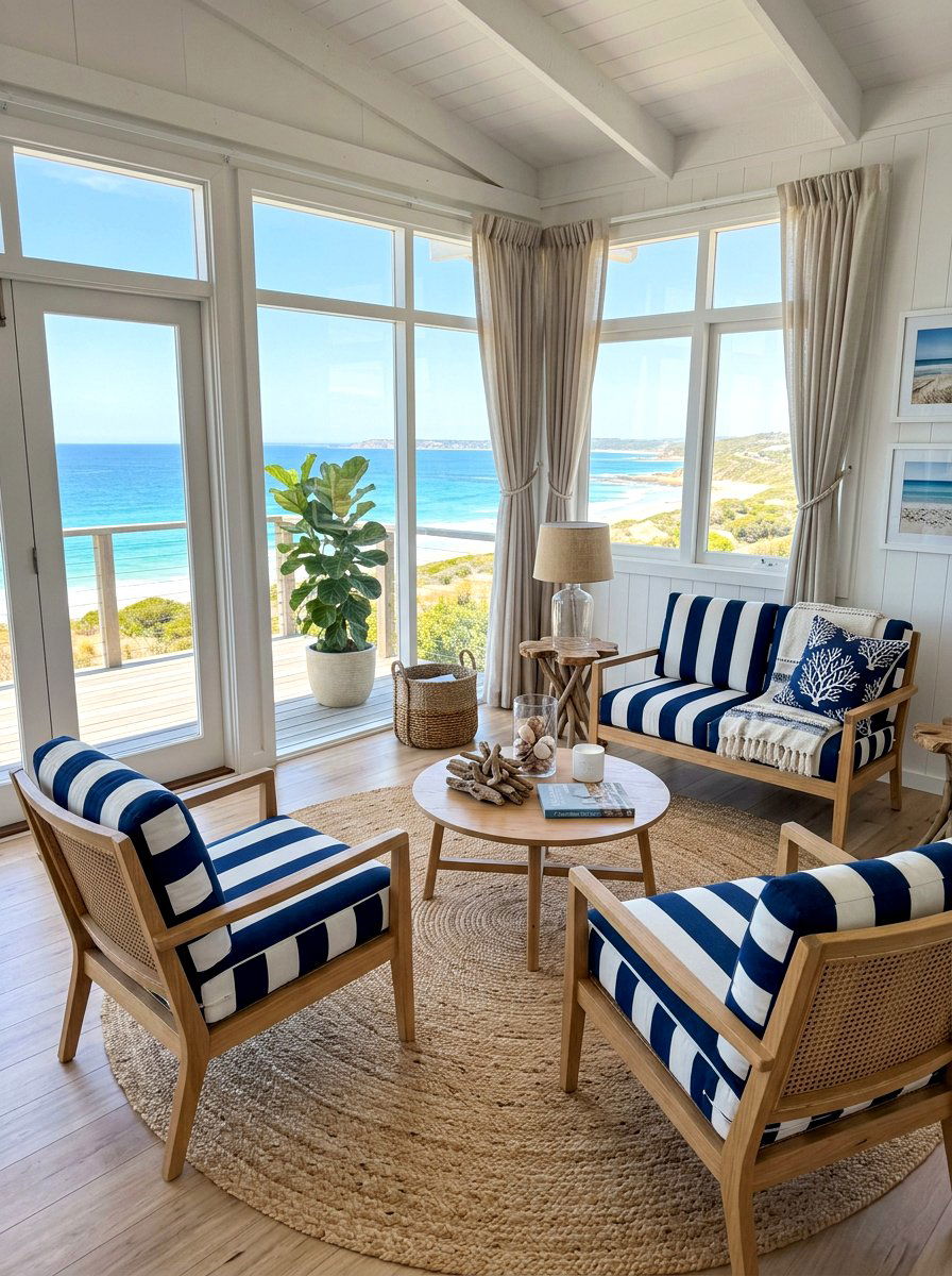 Coastal Style Sunroom Furniture - 30 sun filled sitting room ideas