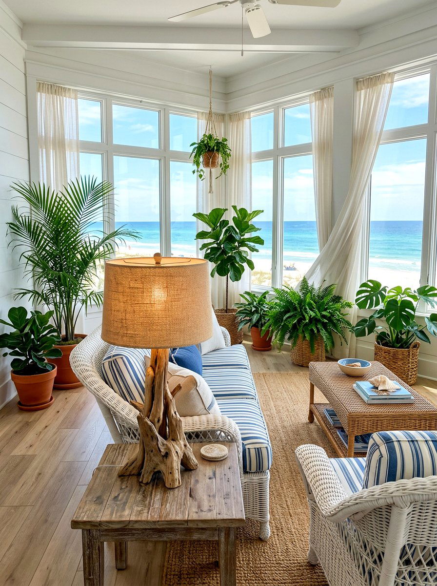 Coastal Style Sunroom Lamp - 30 lamp styling ideas