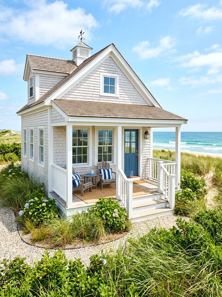 Coastal Summer House - 30 hidden garden room backyard ideas