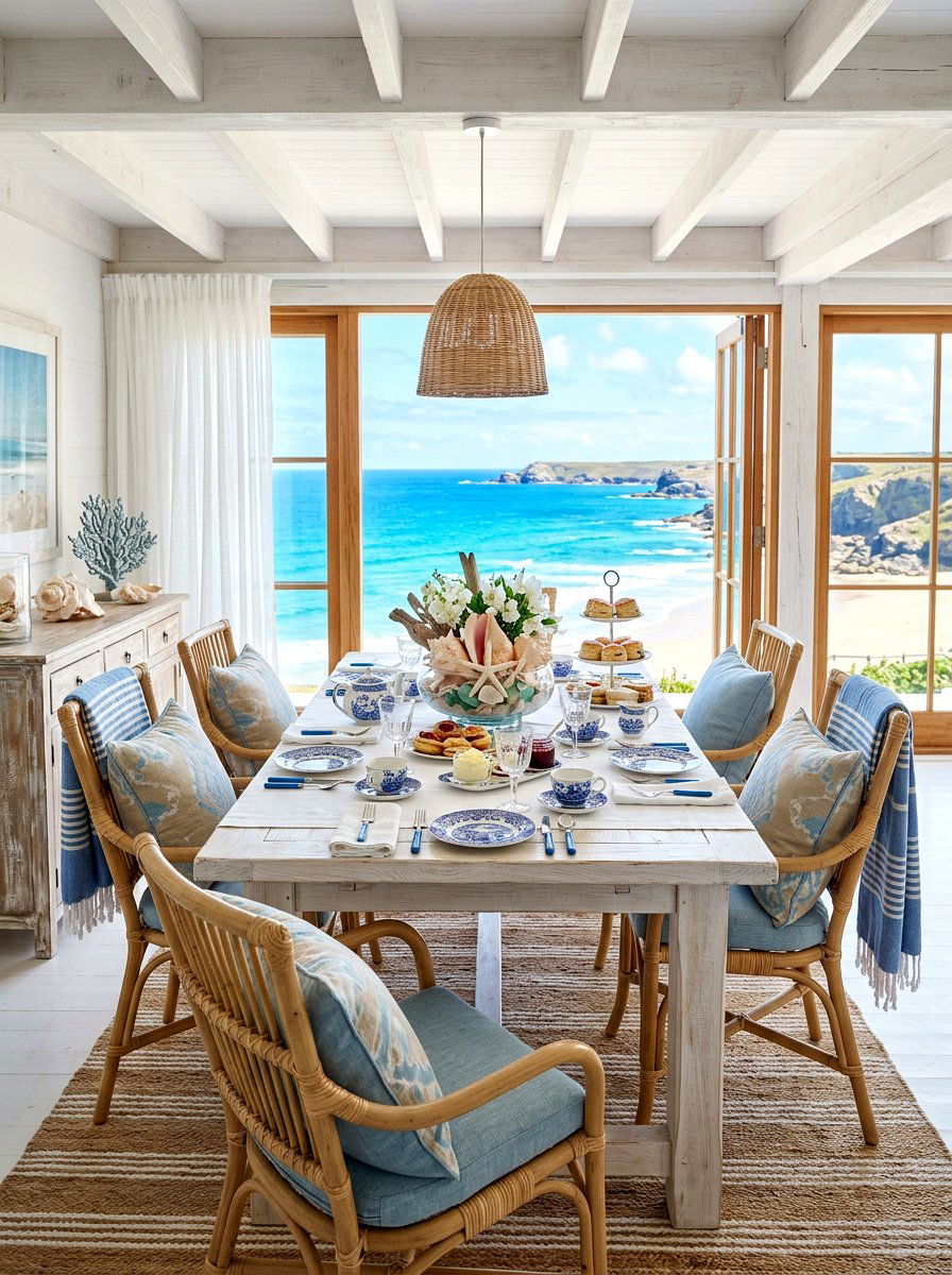 Coastal Tea Party Dining Room - 30 tea party dining room ideas
