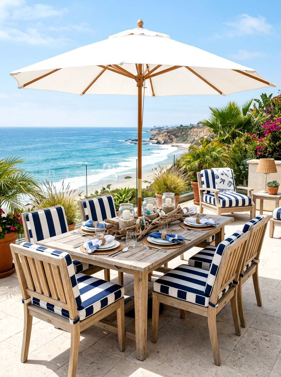 Coastal Theme Decor - 30 patio dinner party ideas