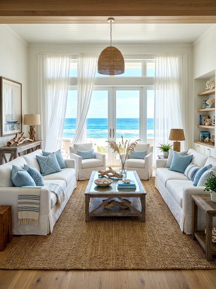 Coastal Theme Sitting Room - 30 sitting room ideas