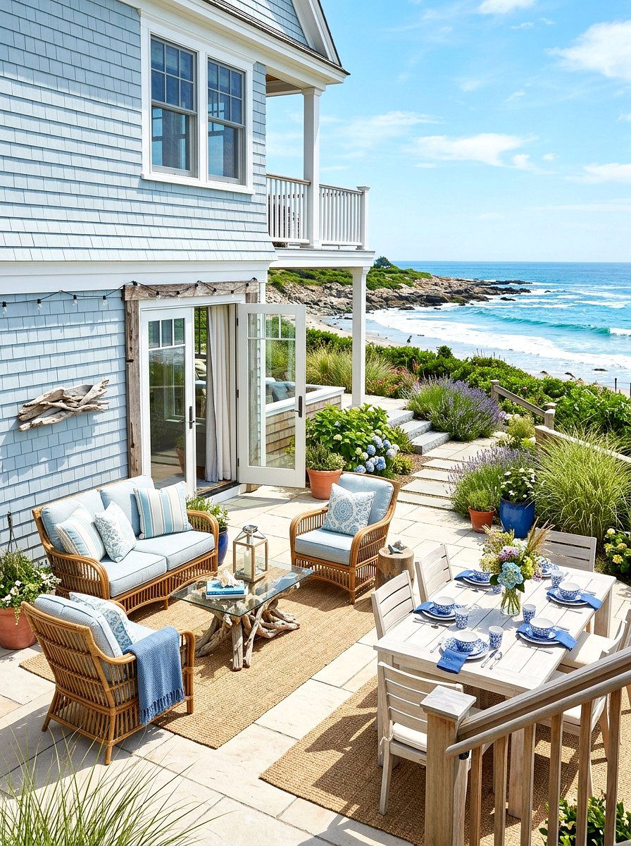Coastal Theme Walkout Basement - 30 walkout basement patio ideas