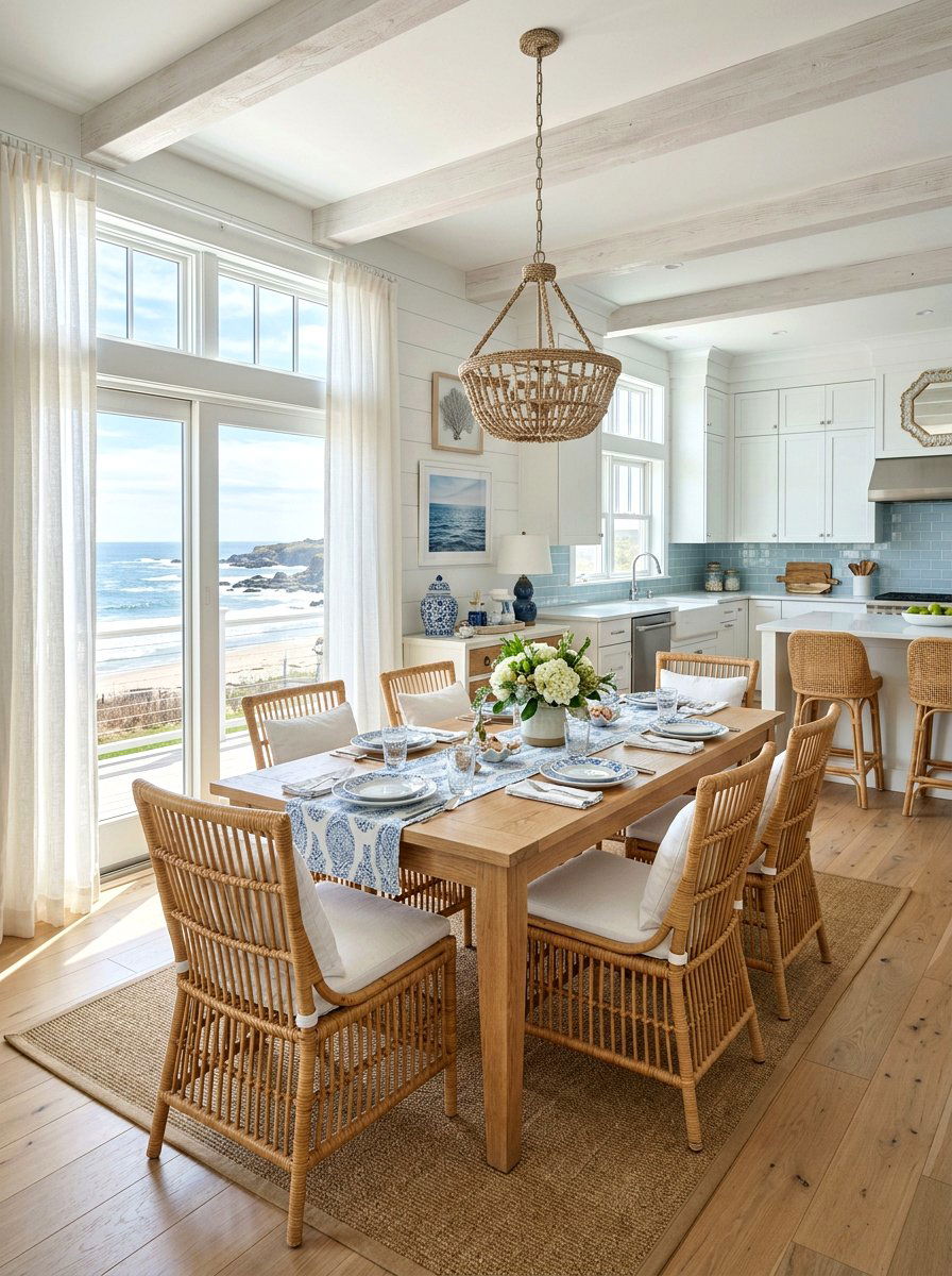 Coastal Themed Kitchen Dining - 30 kitchen dining area ideas