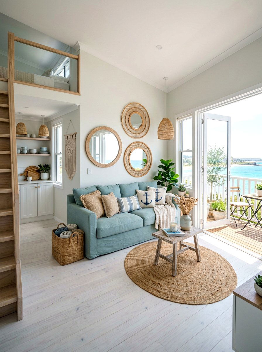 Coastal Tiny Apartment - 30 tiny apartment aesthetic ideas