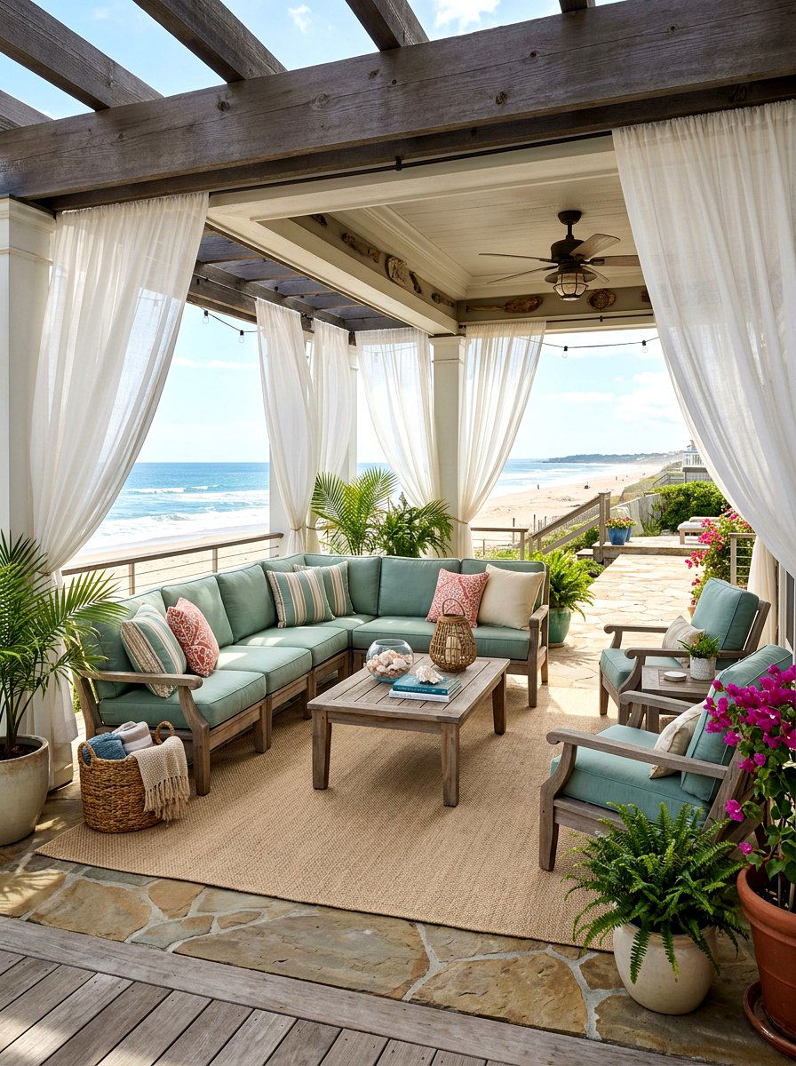Coastal Transitional Patio - 30 transitional patio ideas