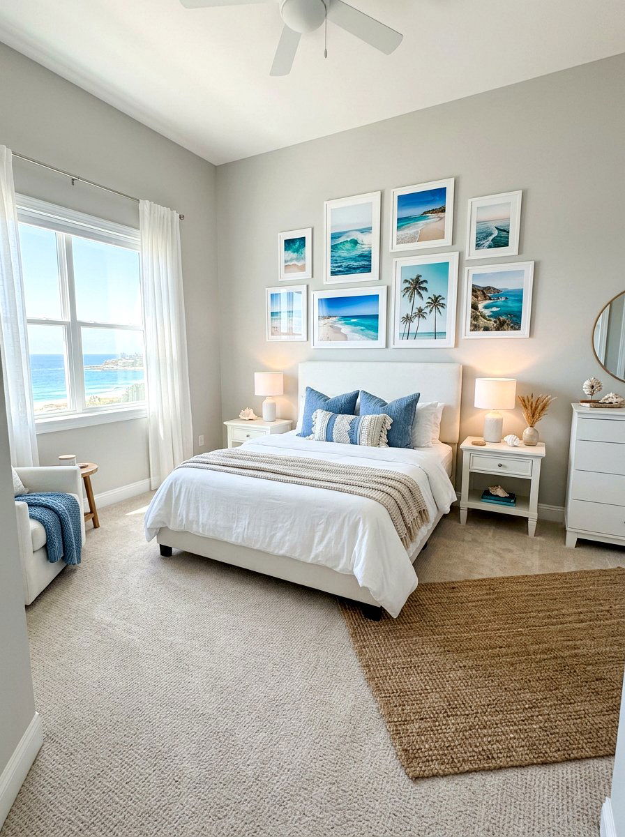 Coastal Wall Art - 30 Hamptons bedroom ideas