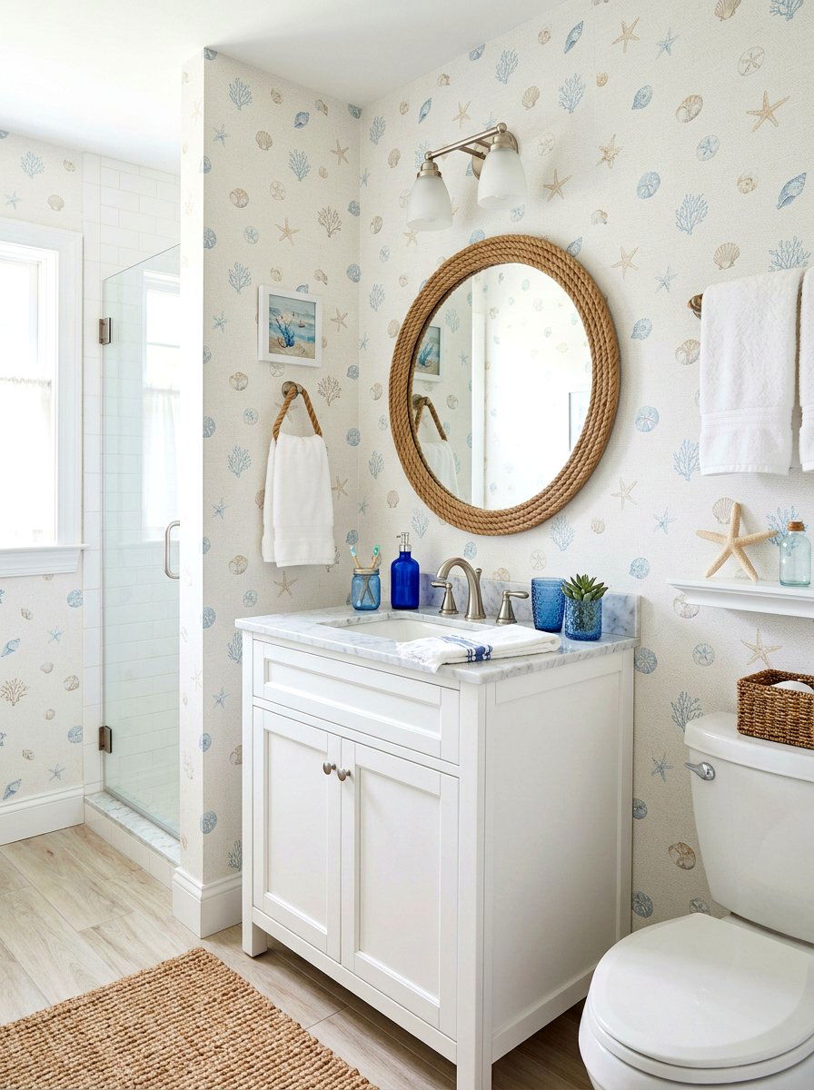 Coastal Wallpaper - 30 peel and stick wallpaper ideas