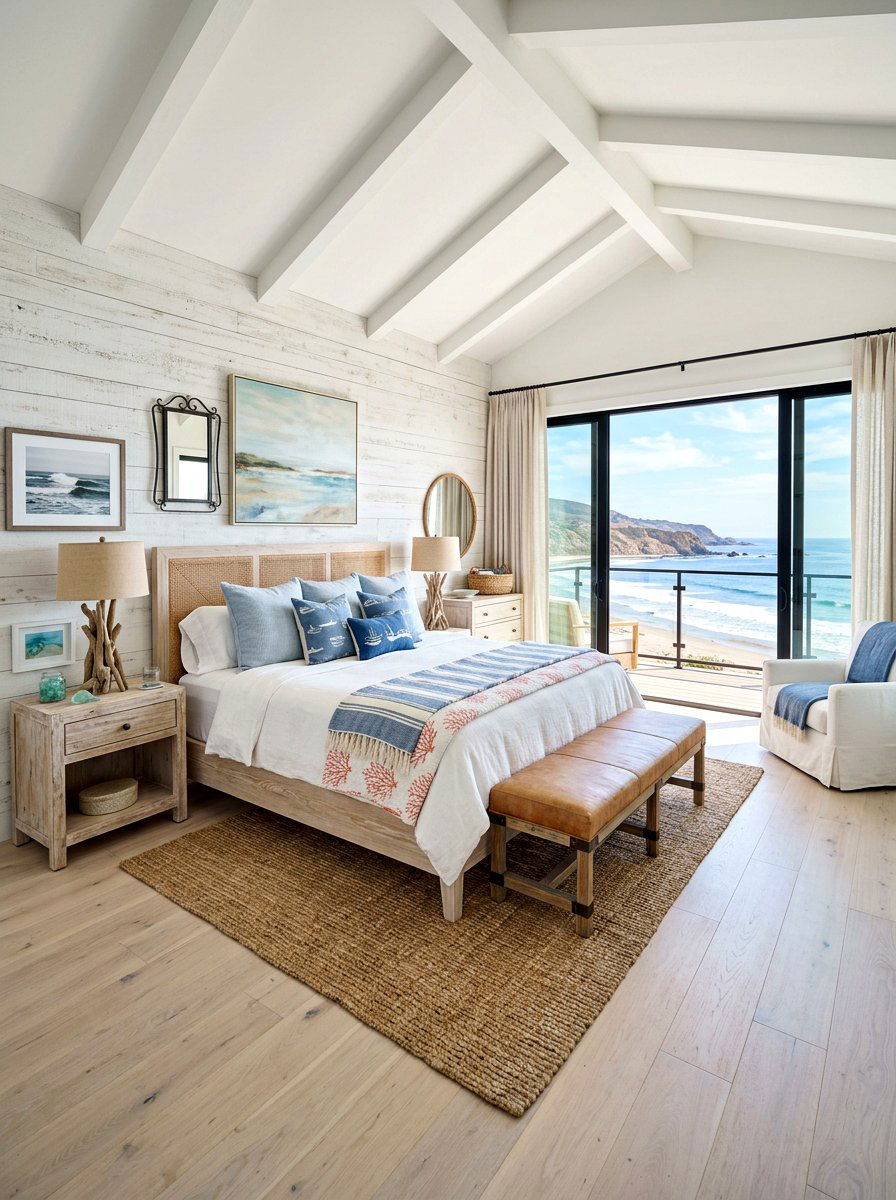 Coastal Western Hybrid Bedroom - 30 western bedroom ideas
