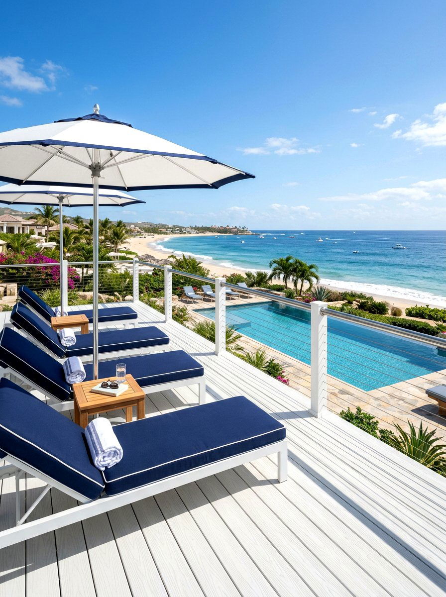 Coastal White Composite Decking - 30 composite deck color ideas