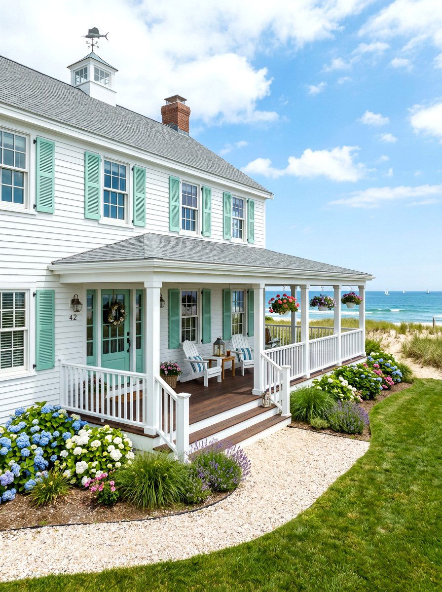 Coastal White Cottage Style - 30 white house exterior ideas
