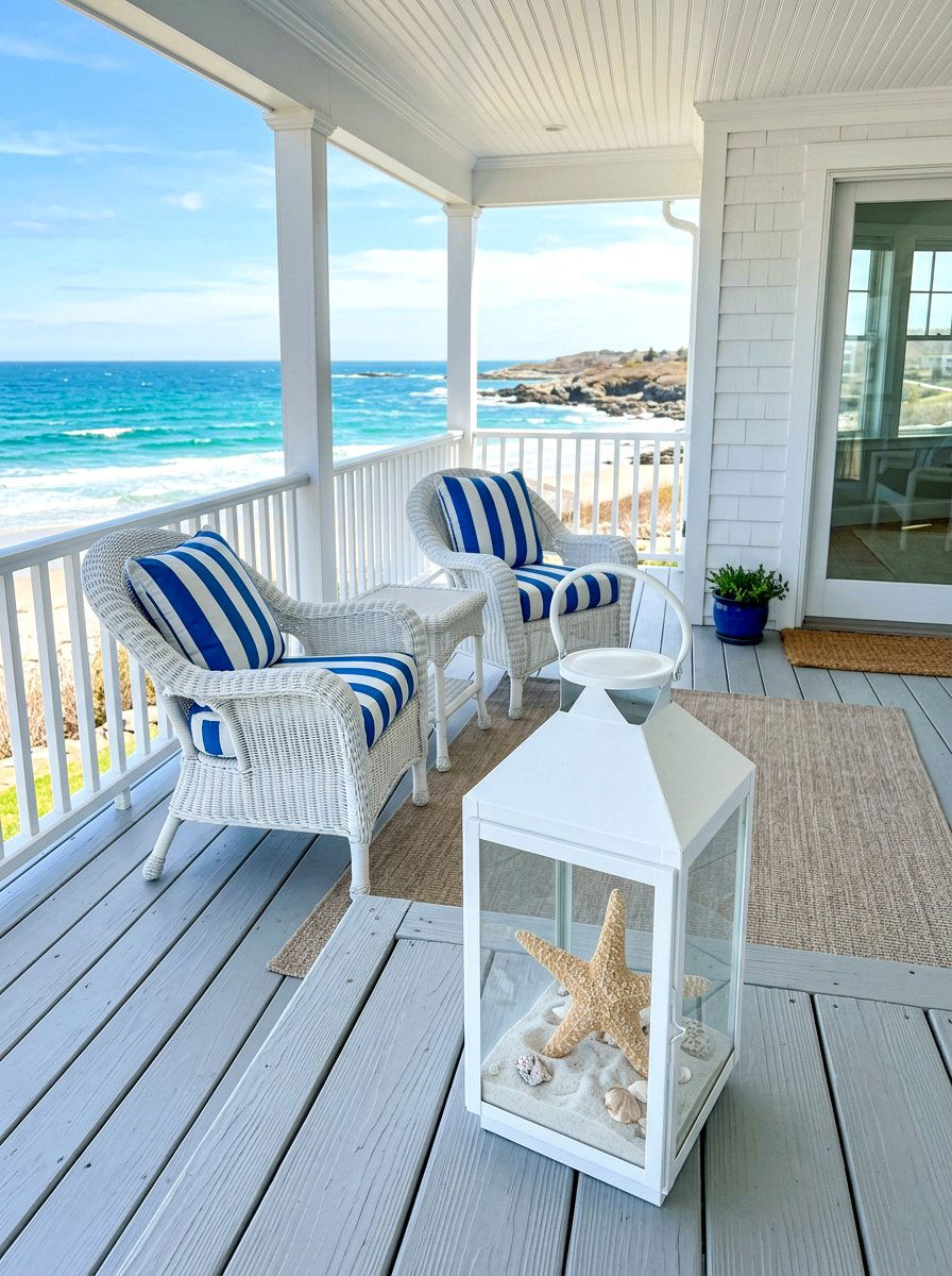 Coastal White Lantern For House - 30 porch lantern styling ideas aesthetic