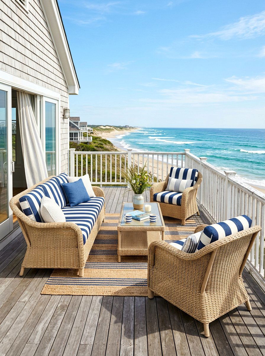 Coastal Wicker Furniture - 30 all weather wicker patio ideas
