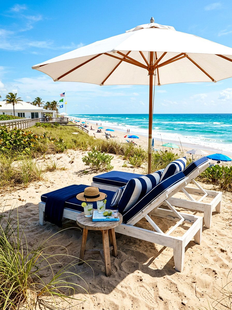 Coastal beach club - 30 backyard club lounge ideas