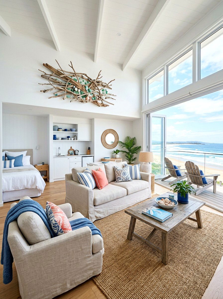 Coastal beach studio apartment - 30 studio apartment vibe ideas