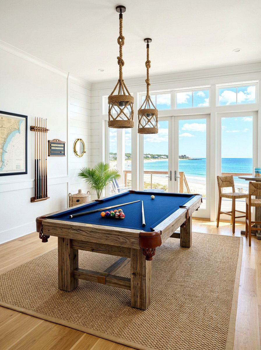 Coastal billiards room - 30 billiards room ideas