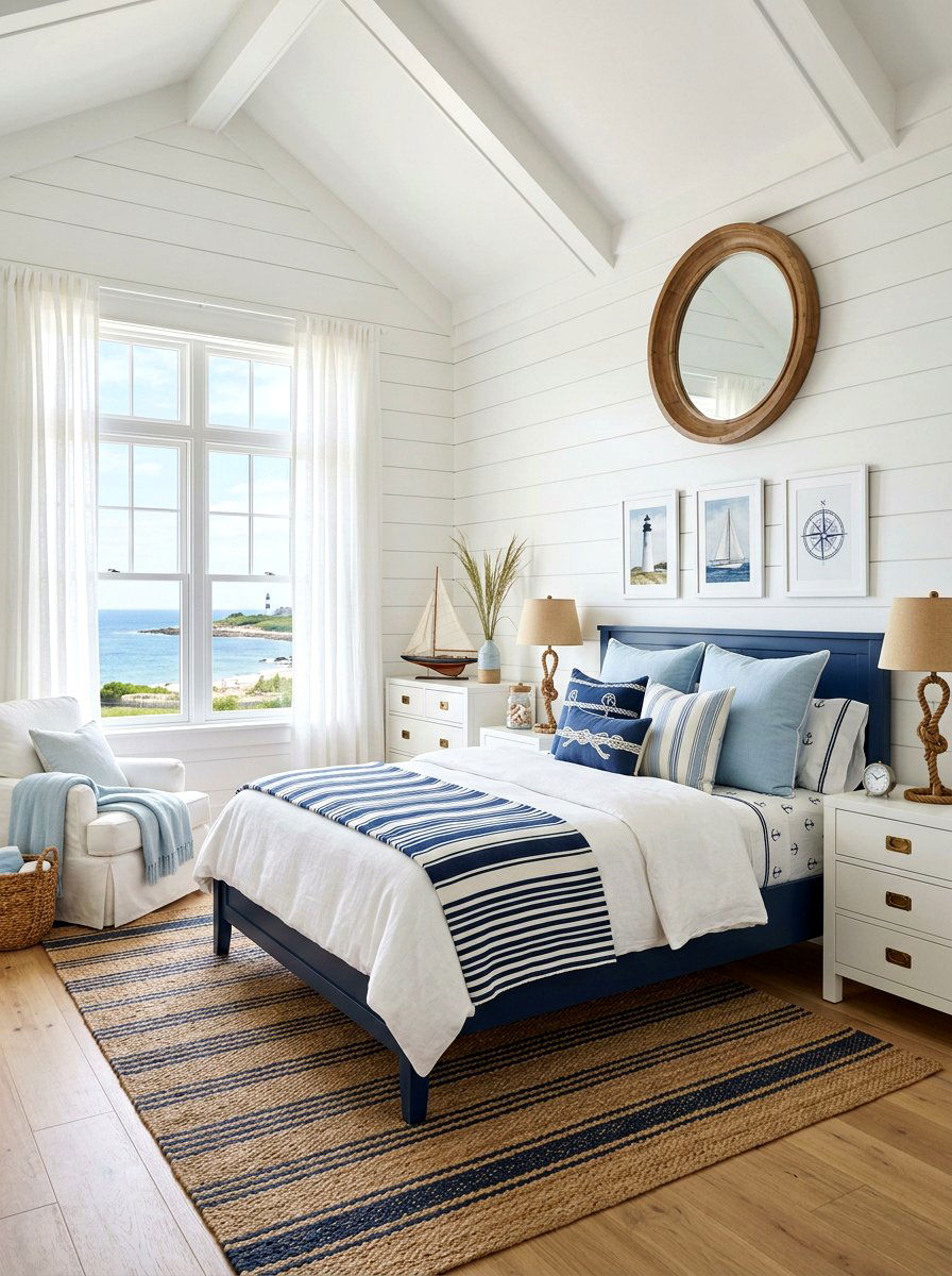 Coastal blue bedroom - 30 luxury bedscape ideas