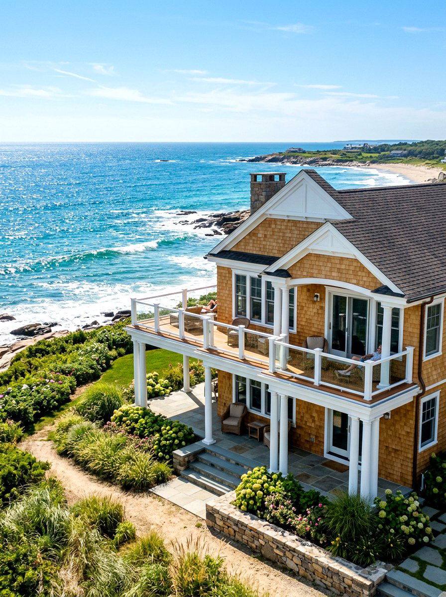 Coastal cedar shake house exterior - 30 two story house exterior ideas