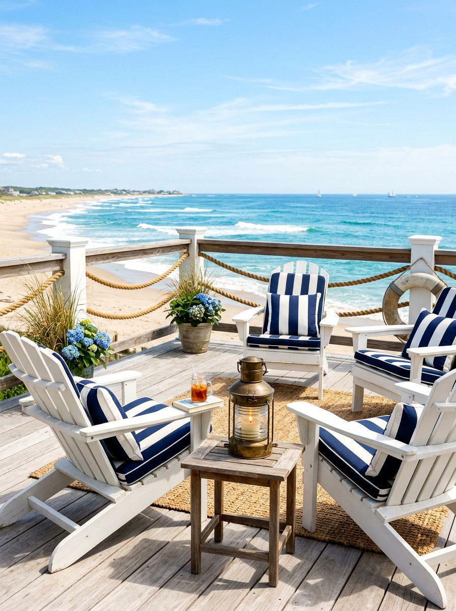 Coastal deck furniture - 30 patio lounge ideas