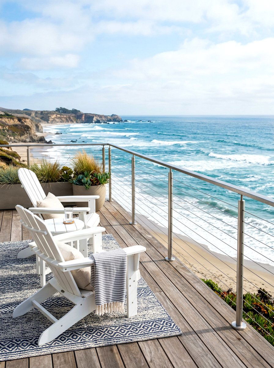 Coastal deck railing design - 30 beach cottage exterior ideas